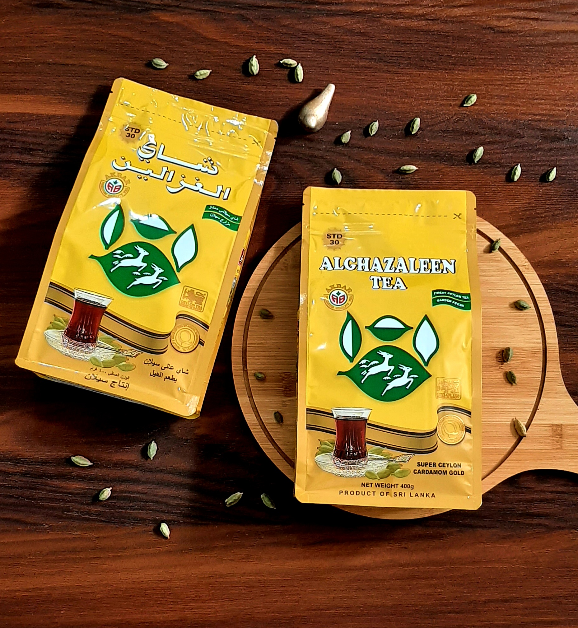 چای سیلان هل دار برند دوغزال اصل ۴۰۰ گرمی سریلانکایی Alghazaleen Tea