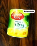 کنسرو آناناس اصل گلدن رینگ – ۳ کیلوگرمی | Golden Ring Pineapple Slices 3kg