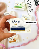 صابون کرم دار برند داو اصل رایحه نارگیل رنگ یاسی ۱۳۵ گرمی اندونزیایی Dove Soap