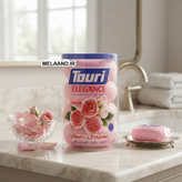 صابون توری رایحه گل رز مدل Elegance بسته 4 عددی وزن 550 گرم