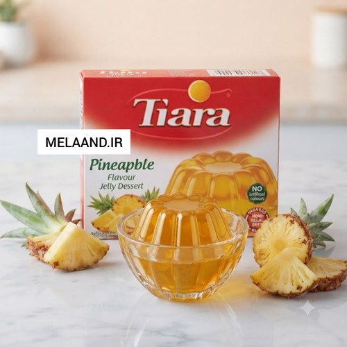 پودر ژله تیارا آناناس (ژله اناناس تیاری) ۸۰ گرمی Tiara Jelly Dessert Pineapple Flavour