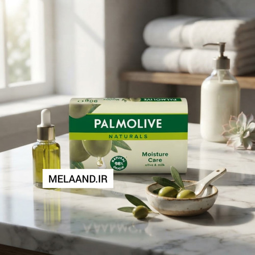 صابون پالمولیو PALMOLIVE اصل عربستان رایحه زیتون و آلوئه ورا وزن 170 گرم