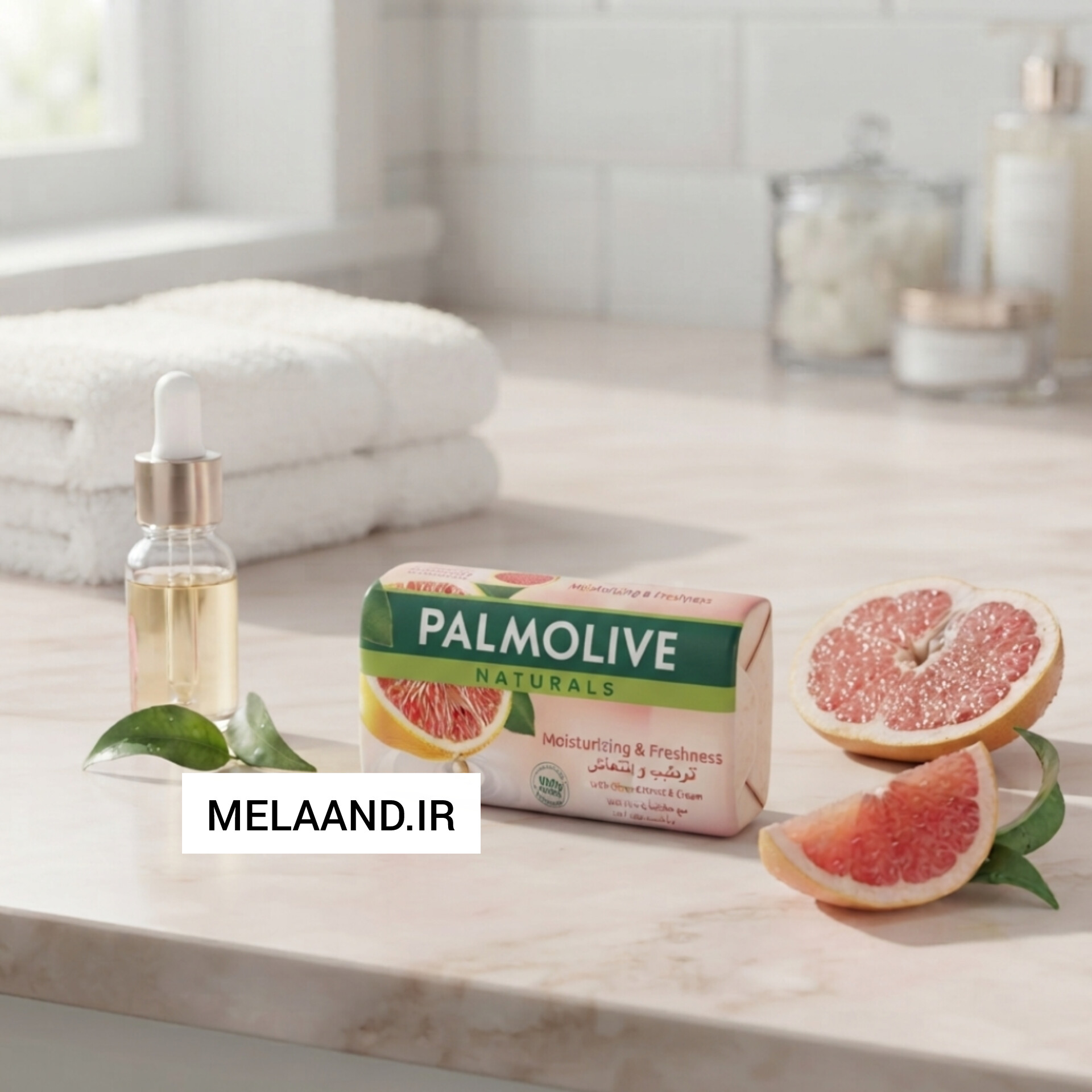 صابون پالمولیو PALMOLIVE اصل عربستان رایحه گریپ فروت وزن 170 گرم
